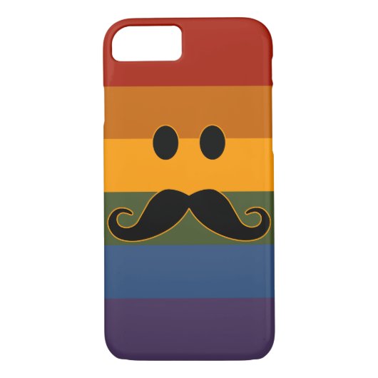 Mustache Pride-telefoonkwesties Case-Mate iPhone Case (Achterkant)