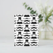 Mustache Print Briefkaart (Staand voorkant)