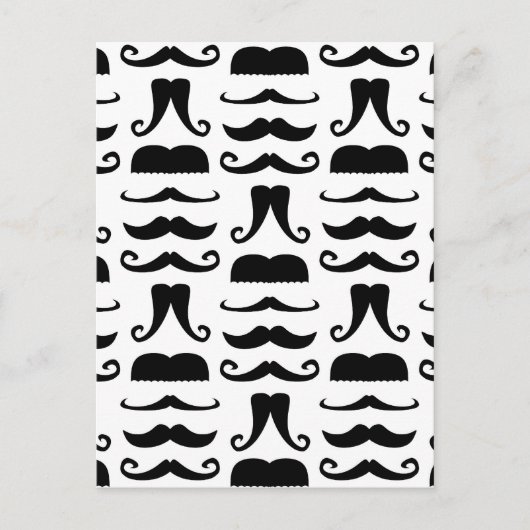 Mustache Print Briefkaart (Voorkant)
