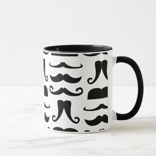 Mustache Print Mok (Rechts)