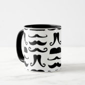 Mustache Print Mok (Voorkant links)