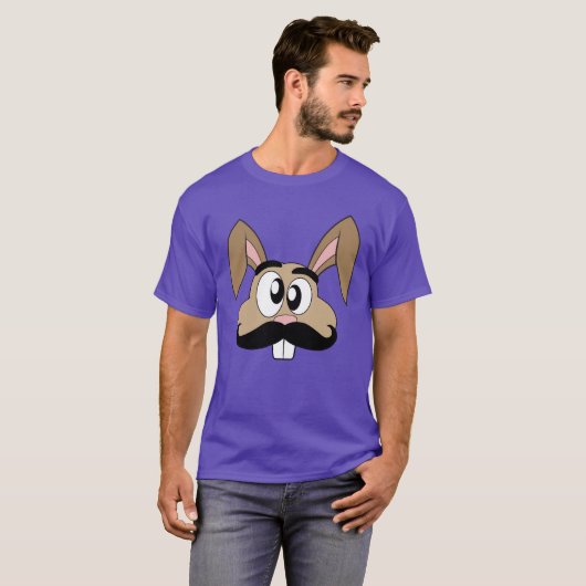 Mustache Rabbit T-shirt (Voorkant volledig)