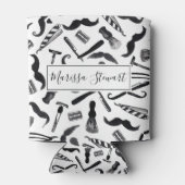 Mustache Razor Scheerapparaat Waterverf Barber Pat Blikjeskoeler (Achterkant)