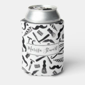 Mustache Razor Scheerapparaat Waterverf Barber Pat Blikjeskoeler (Blikje Achterkant)