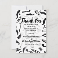 Mustache Razor Shaver Waterverf Barber Pattern