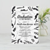 Mustache Razor Shaver Waterverf Barber Pattern Kaart (Staand voorkant)