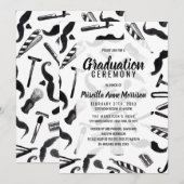 Mustache Razor Shaver Waterverf Barber Pattern Kaart (Voorkant / Achterkant)