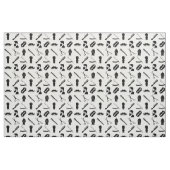 Mustache Razor Shaver Waterverf Barber Pattern  Stof (Fat Quarter)