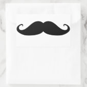 Mustache Rechthoekige Sticker (Tas)