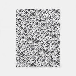  Mustache Respecteert het stadionpatroon Fleece Deken