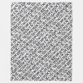  Mustache Respecteert het stadionpatroon Fleece Deken (Voorkant)