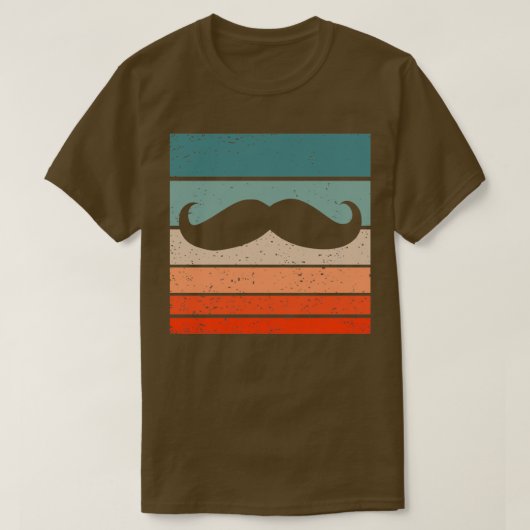 Mustache Retro Style  24 T-shirt (Design voorkant)