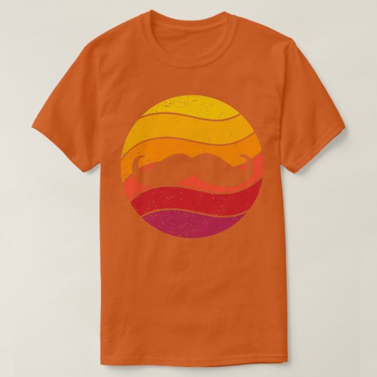 Mustache Retro Style  7 T-shirt (Design voorkant)