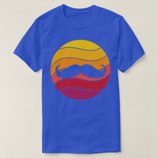 Mustache Retro Style  9 T-shirt (Design voorkant)