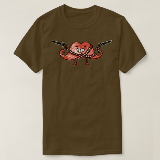 Mustache revolutie t-shirt (Design voorkant)
