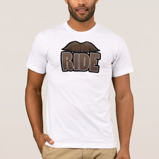 Mustache Ride T-shirt (Voorkant)