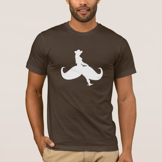 Mustache Ride Tee Shirt (Voorkant)