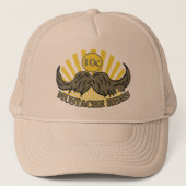 Mustache ride trucker pet (Voorkant)
