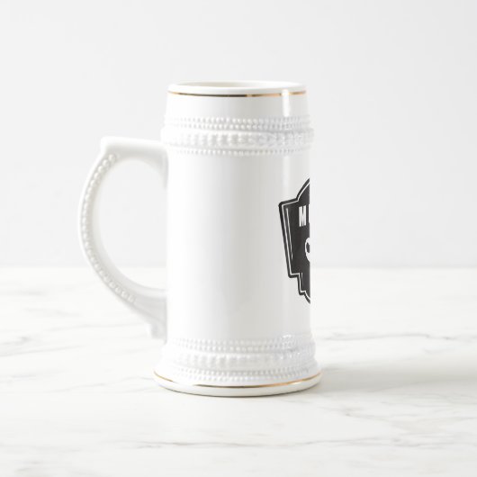 Mustache Riders Beer Stein Bierpul (Links)