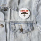 MUSTACHE RIDES 25 CENTEN RONDE BUTTON 5,7 CM (In situ)