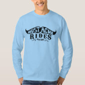Mustache Rides T-shirt (Voorkant)