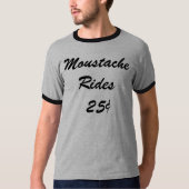 Mustache Rides T-shirt (Voorkant)