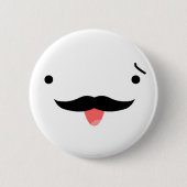 Mustache Ronde Button 5,7 Cm (Voorkant)