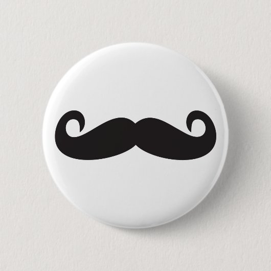 Mustache Ronde Button 5,7 Cm (Voorkant)