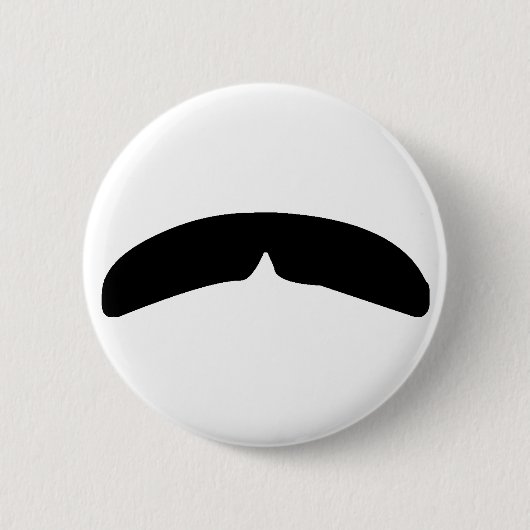   Mustache Ronde Button 5,7 Cm (Voorkant)