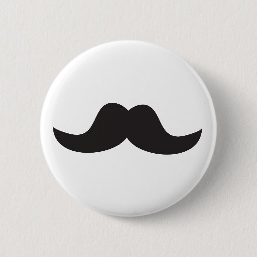 Mustache Ronde Button 5,7 Cm (Voorkant)