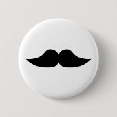 Mustache Ronde Button 5,7 Cm (Voorkant)