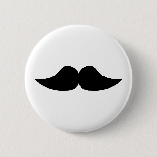Mustache Ronde Button 5,7 Cm (Voorkant)