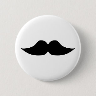 Mustache Ronde Button 5,7 Cm