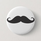 Mustache Ronde Button 5,7 Cm (Voorkant)