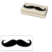 Mustache Rubber Art Stamp Rubberstempel (Gestempeld)