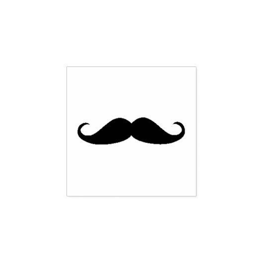 Mustache Rubberstempel (Afrduk)