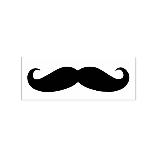 Mustache Rubberstempel (Afrduk)