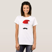 Mustache Santa T-shirt (Voorkant volledig)