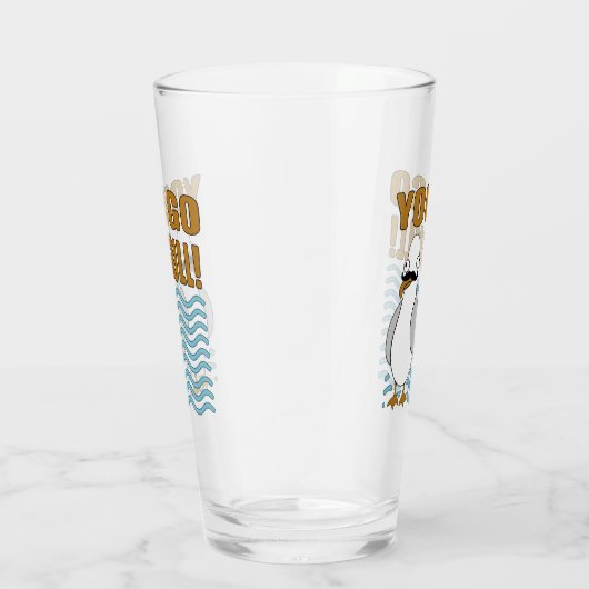 Mustache Seagull Je gaat weg Glas (Rechts)