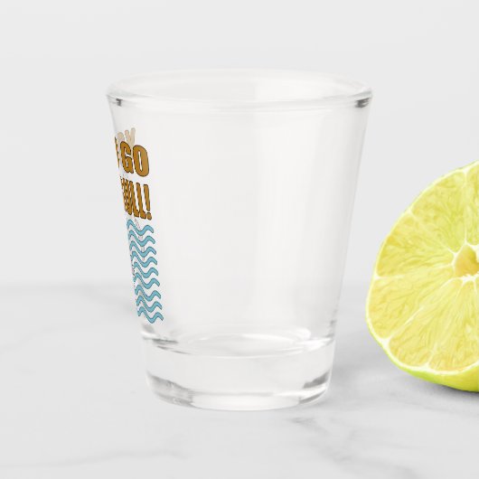 Mustache Seagull Je gaat weg Shot Glas (Rechts)