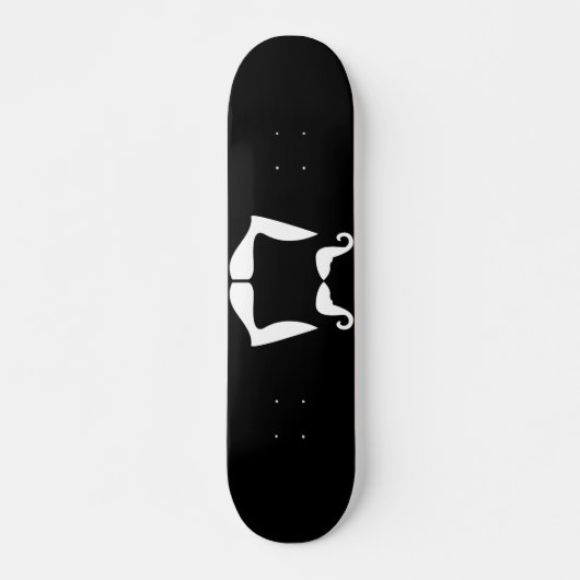 Mustache Skateboard (Voorkant)