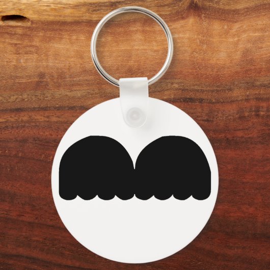 Mustache Sleutelhanger (Voorkant)
