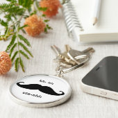 Mustache sleutelhanger (Zijkant)