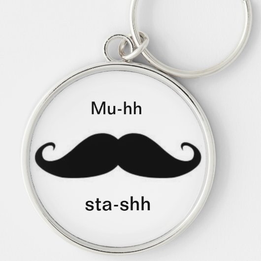 Mustache sleutelhanger (Voorkant)