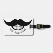 Mustache Smile Bagagelabel (Voorkant horizontaal)