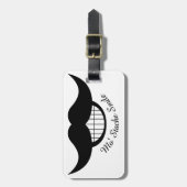 Mustache Smile Bagagelabel (Voorkant verticaal)