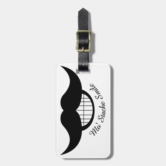 Mustache Smile Bagagelabel (Voorkant verticaal)