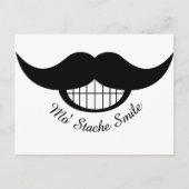 Mustache Smile Briefkaart (Voorkant)