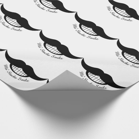 Mustache Smile Cadeaupapier (Hoek)