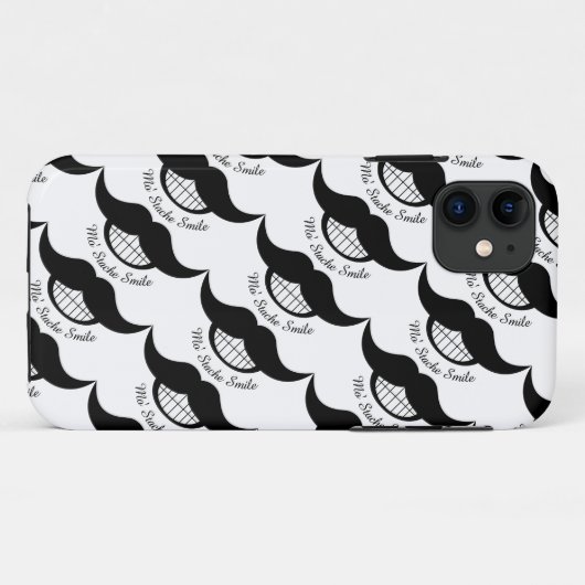 Mustache Smile Case-Mate iPhone Case (Achterkant (horizontaal))
